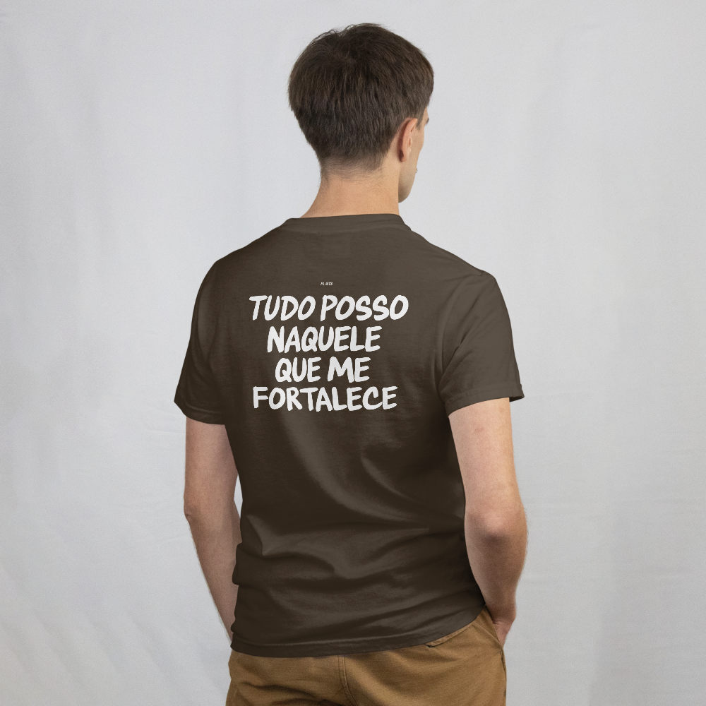 Camiseta StreetWear - Tudo posso naquele que me fortalece