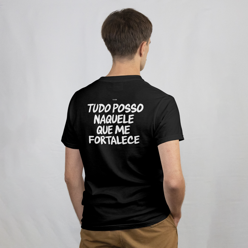 Camiseta StreetWear - Tudo posso naquele que me fortalece